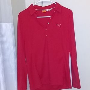 Puma dark pink athletic wear